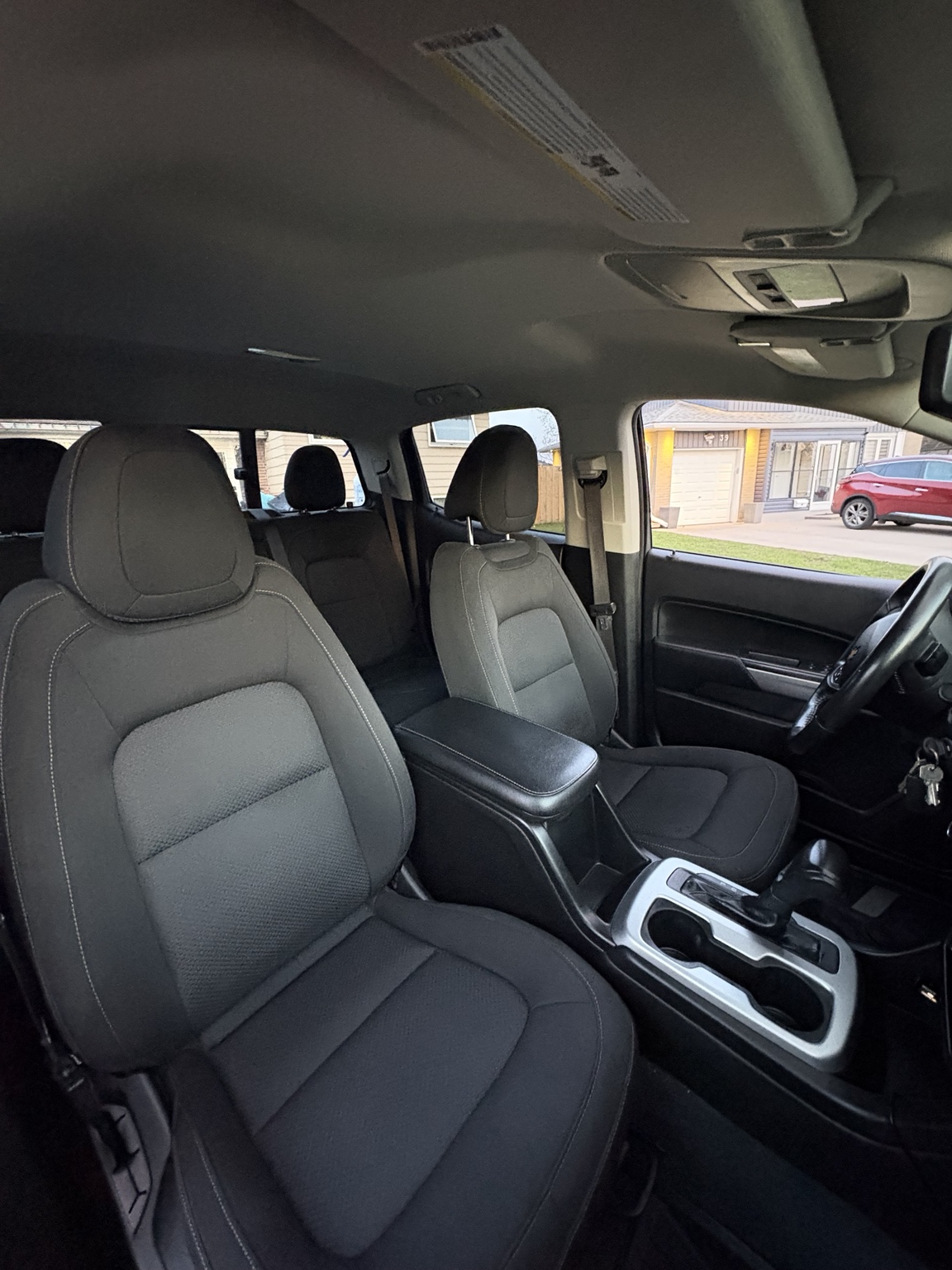 Detailed Chevrolet Colorado interior front seats